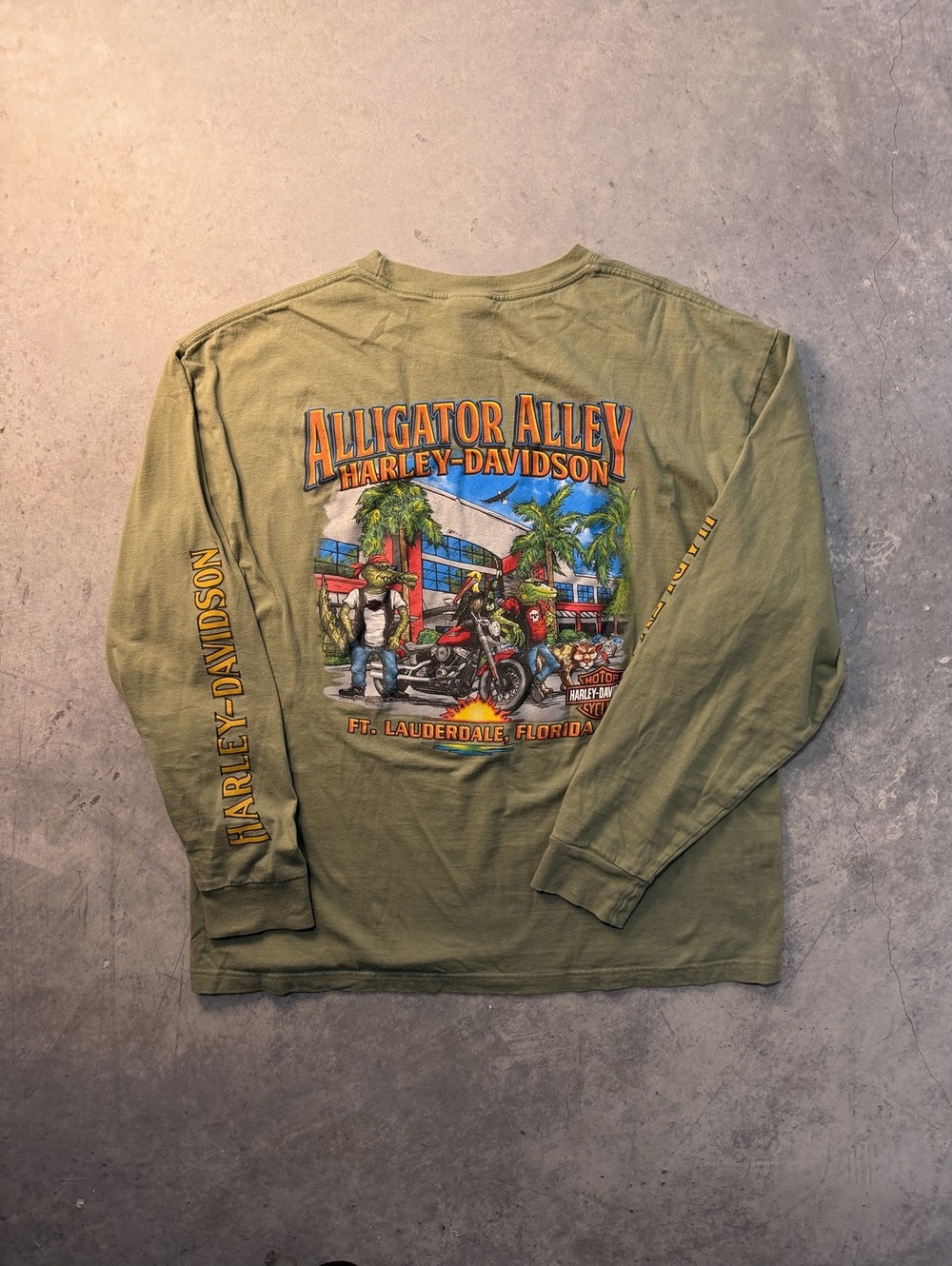 Harley Davidson Florida Alligator Alley Long Sleeve